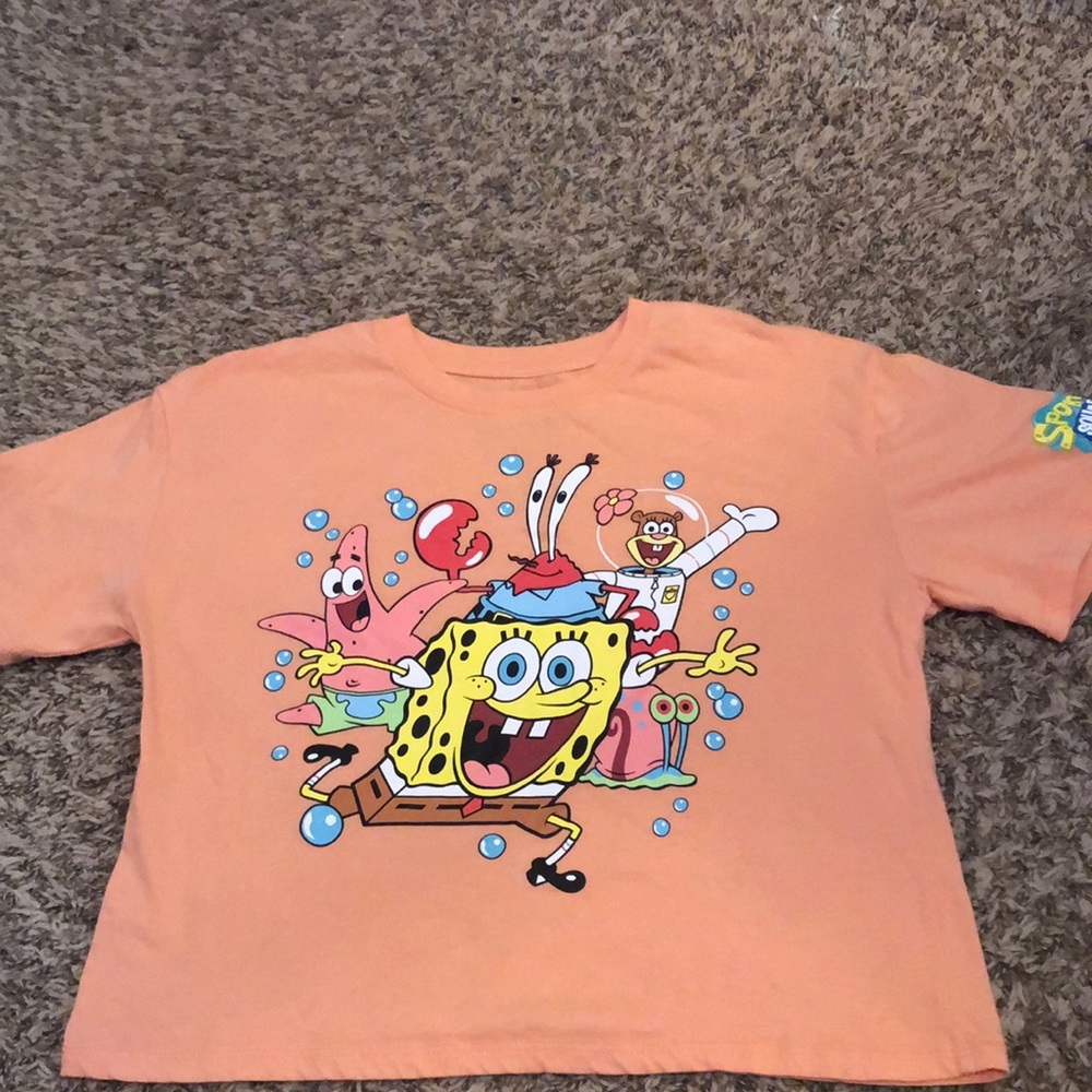 Peach Spongebob Tee